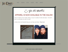 Tablet Screenshot of jodavisalon.com